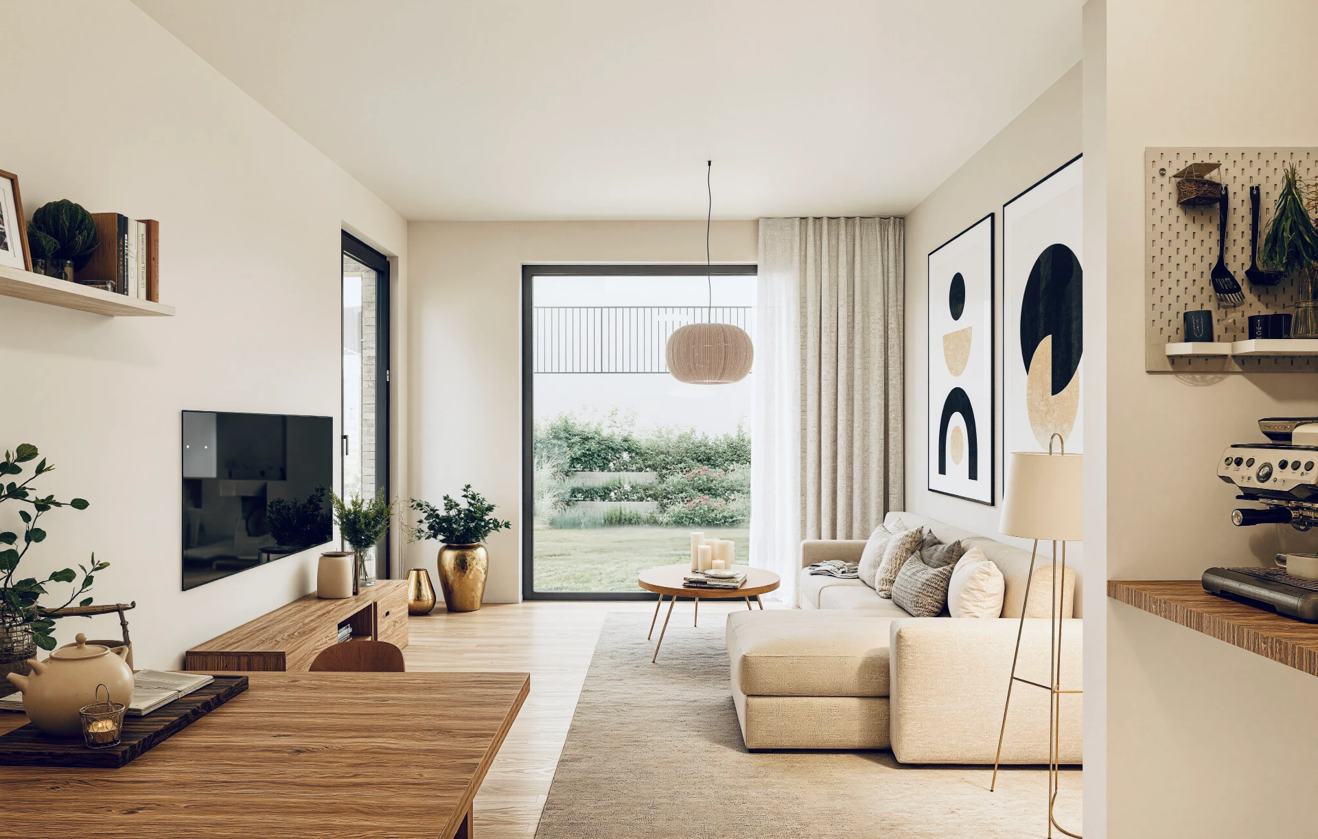 Innenarchitektur einer Wohnung, Ansicht 2