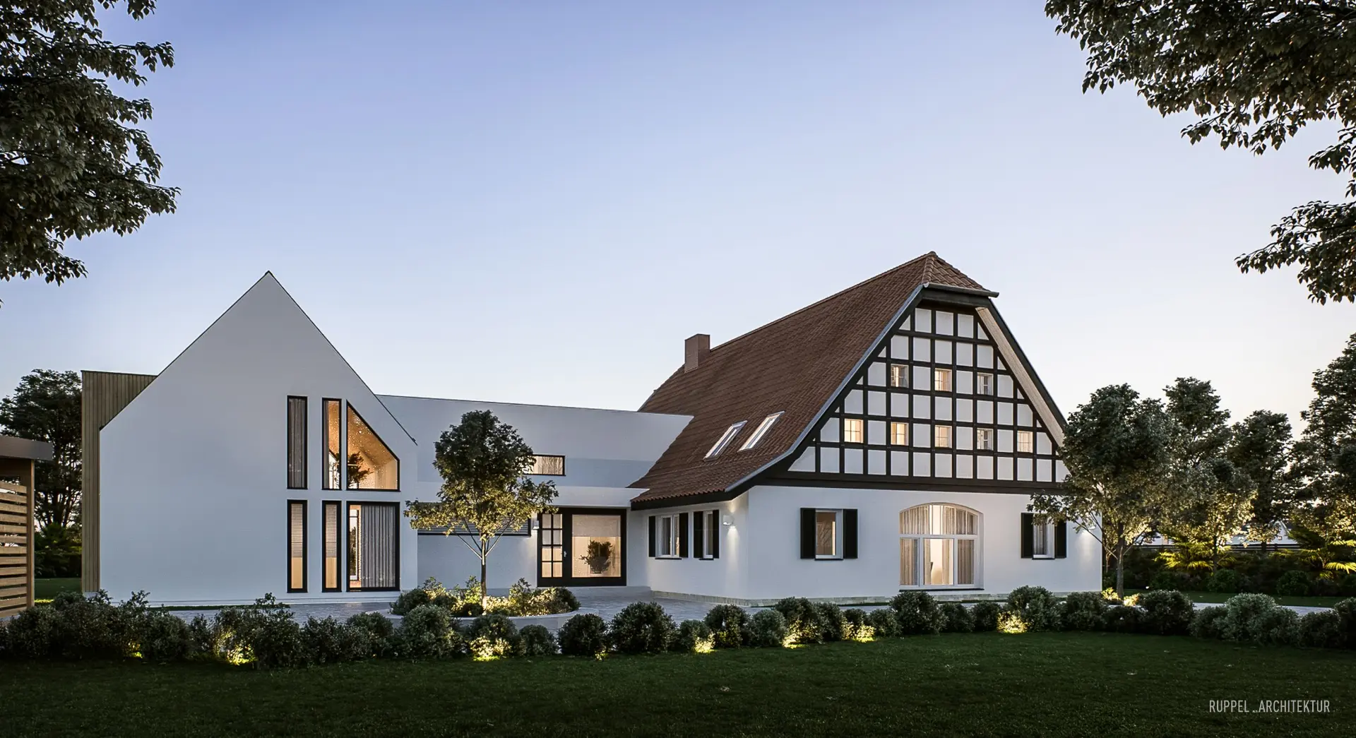 Anbau und Sanierung eines Landhauses, Ansicht 2