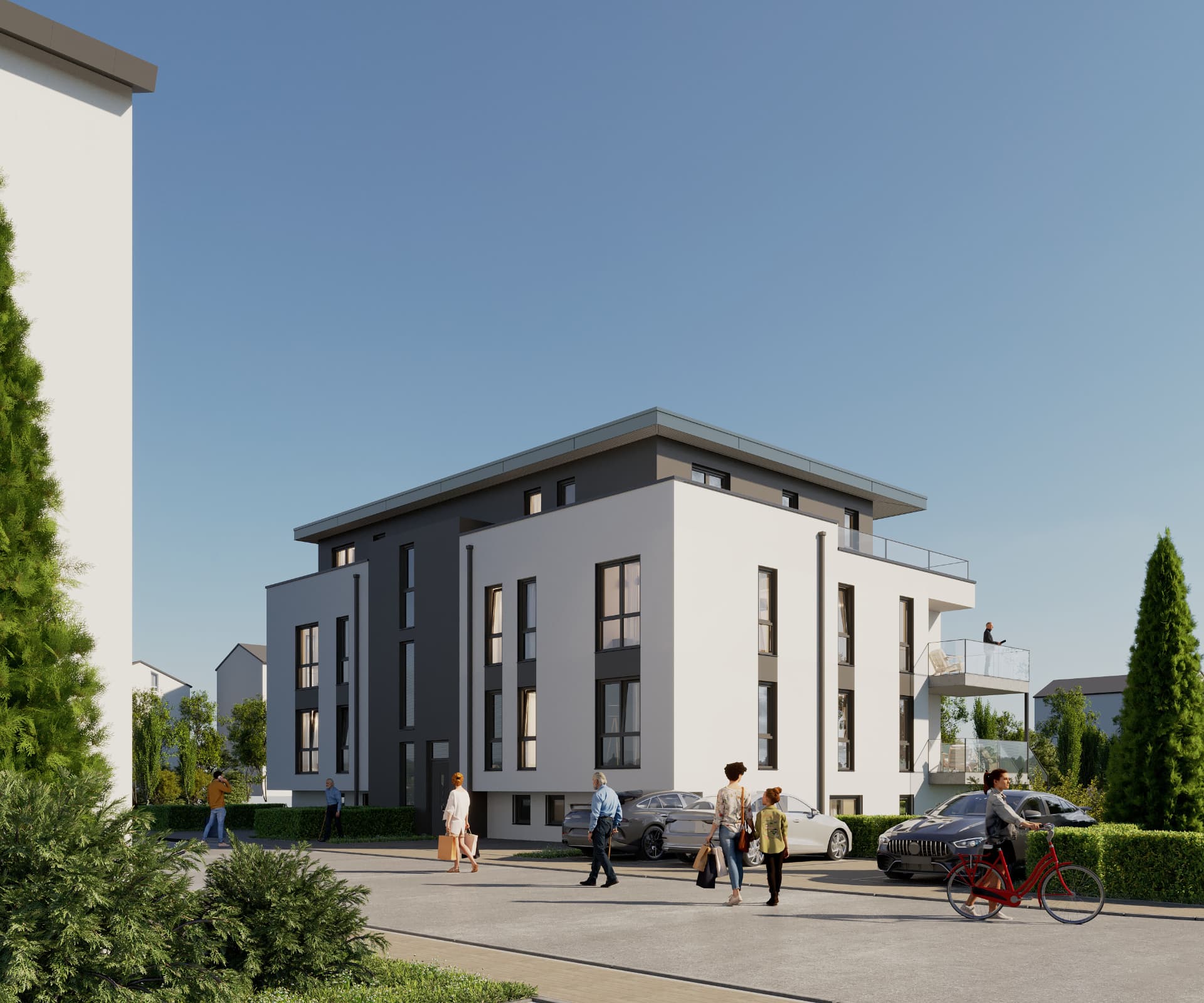 Neubau MFH in CBS-System, Ansicht 2