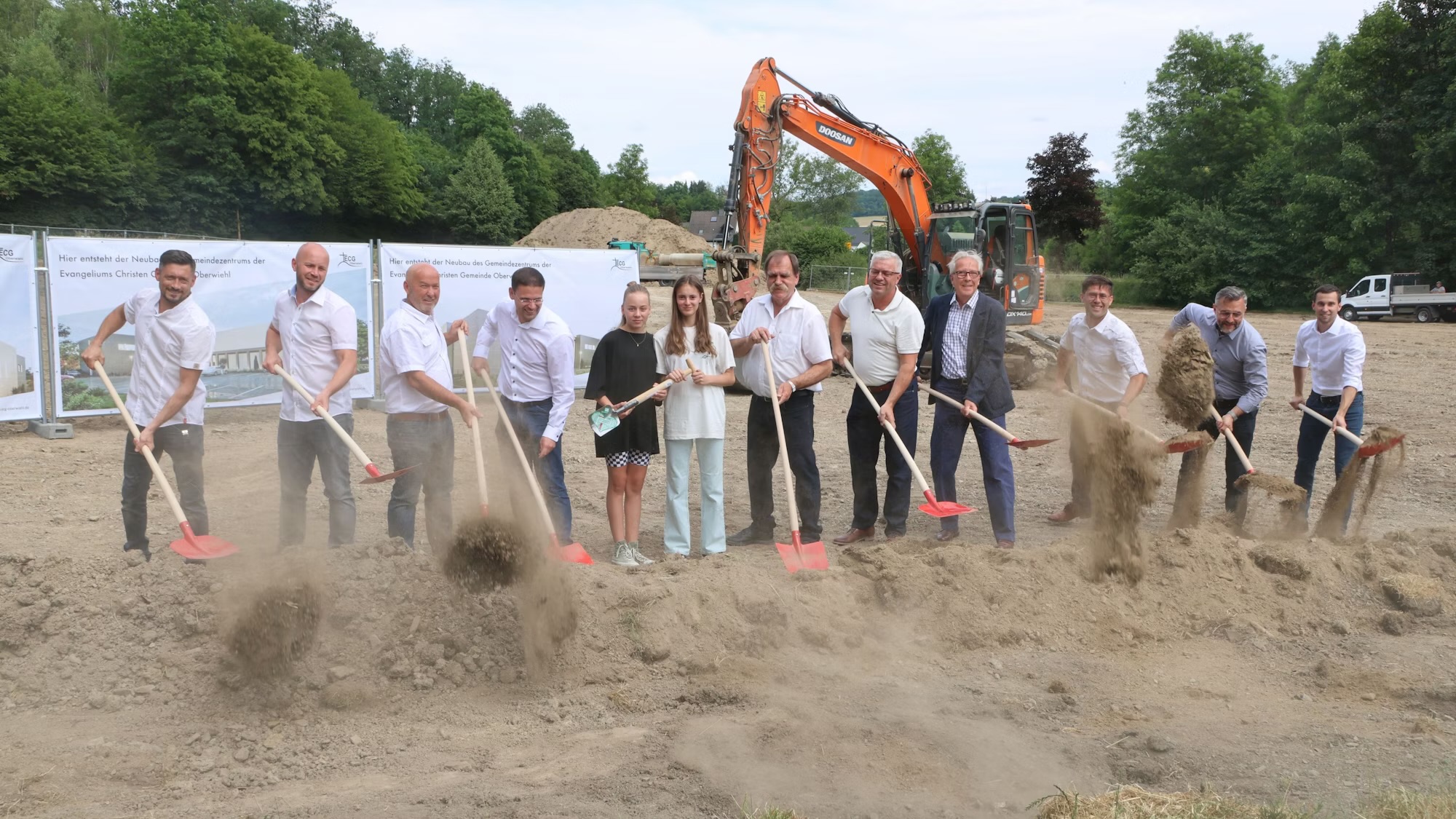 Gemeindezentrum Oberwiehl — erster Spatenstich