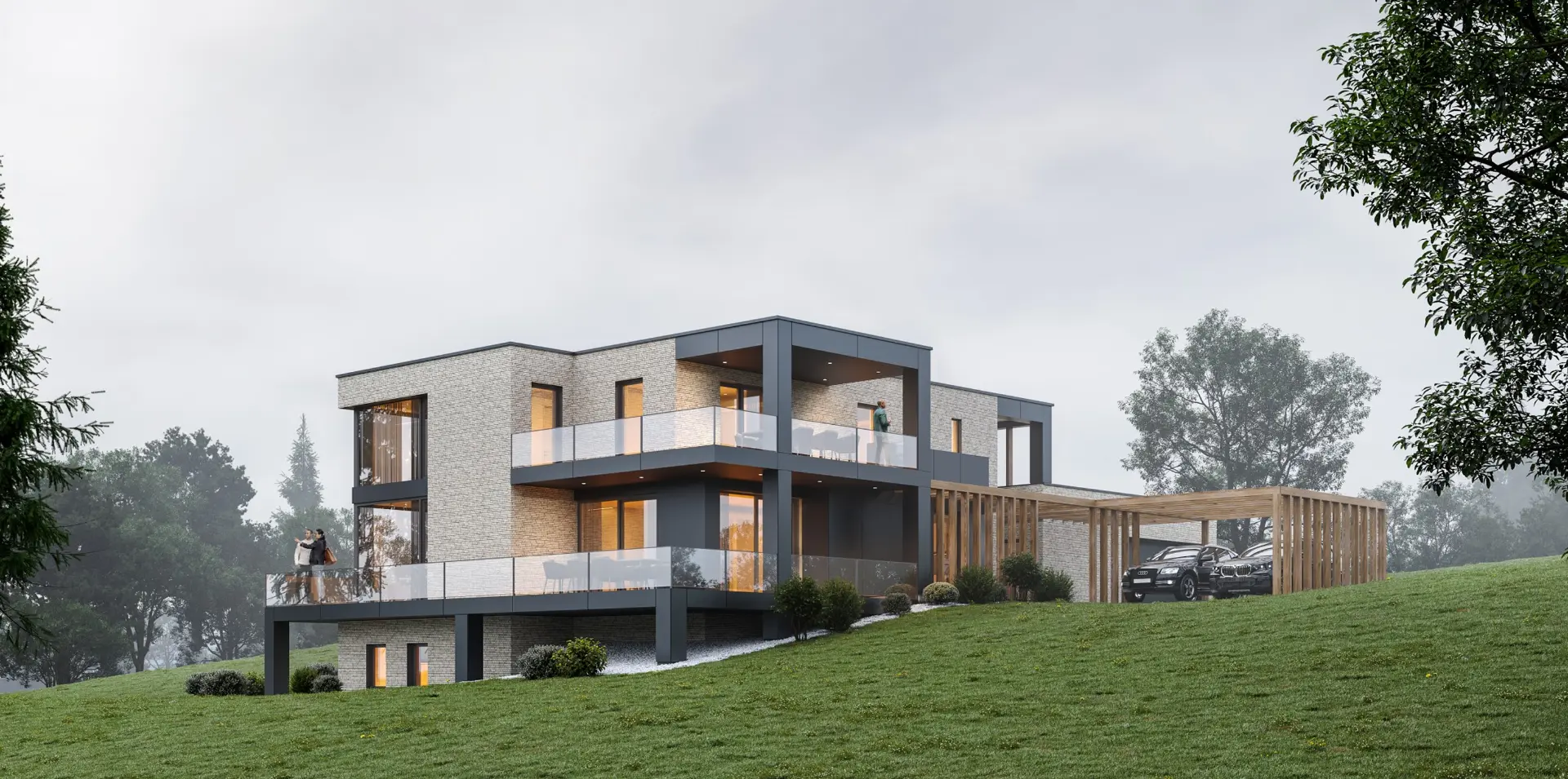 Wohnhaus am Hang