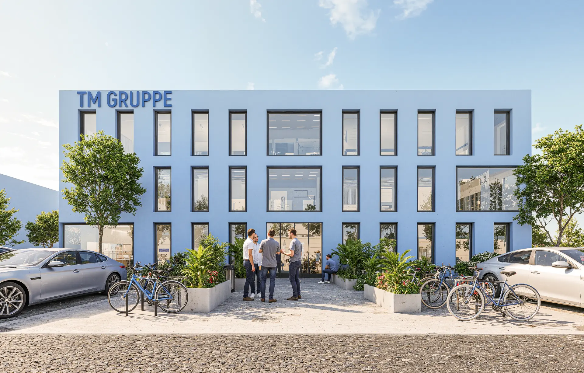 Industrie- und Gewerbehalle mit Büroeinheit, Ansicht 2
