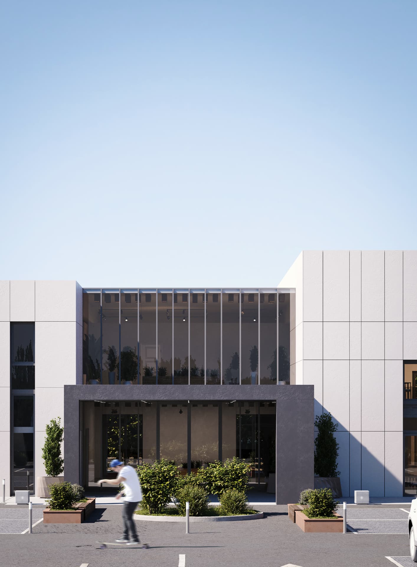 Neubau eines Gemeindezentrums, Ansicht 4